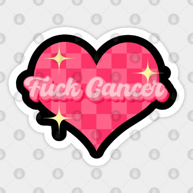 Fuck cancer Sticker by Yuri's art